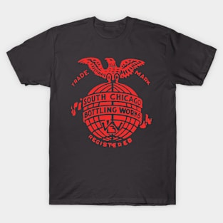 South Chicago Bottling Works Logo - Red T-Shirt